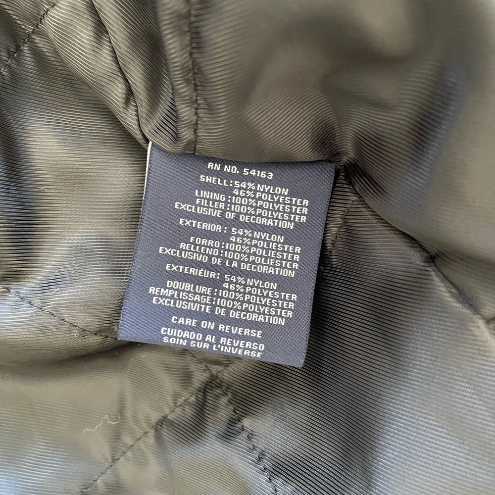 Tommy Hilfiger Large Black Mens coat field bomber jacket zip in hood - Picture 11 of 12